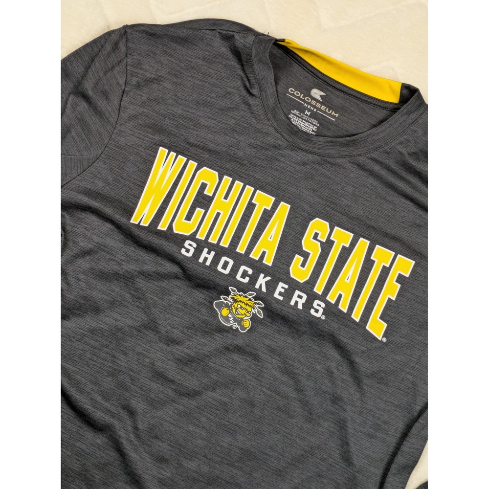Colosseum Wichita State Shockers Mens Medium Long Sleeve Grey Performance Shirt